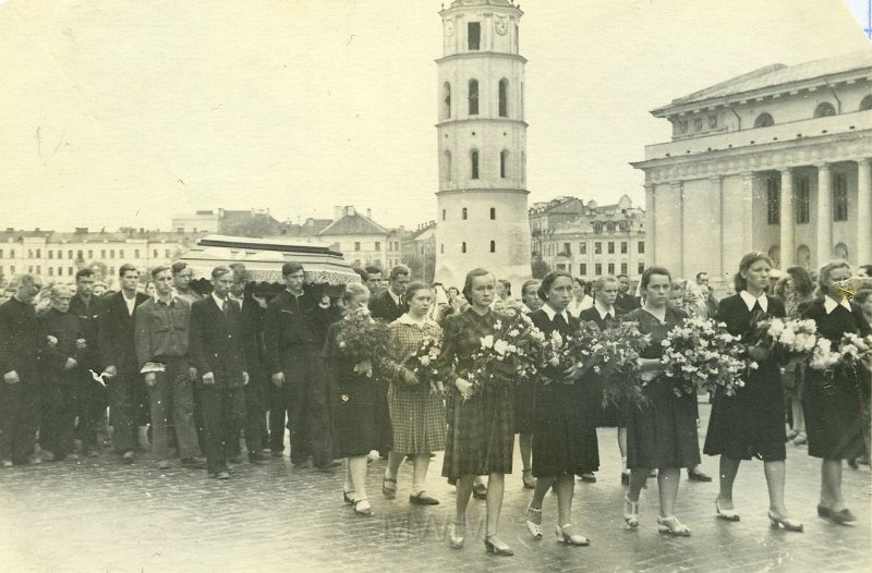 KKE 1328.jpg - Pogrzeb Kleczkowskiego, Wilno, V 1954 r.